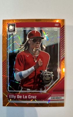 2024 Panini Donruss - Optic Elly De La Cruz #18 Orange Velocity Prizm (RC)