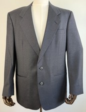 Christian Dior Le Connaisseur Blazer 42R Pure Virgin Wool Union Made Gray