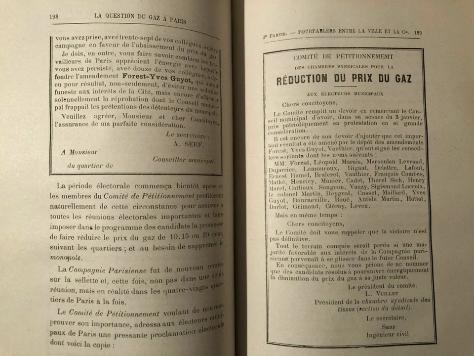 La question du gaz à Paris. Edmond Théry. Edition originale 1882 - Photo 4/4