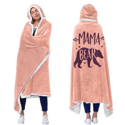Vprintes Mama Pink Wearable Blanket Hoodie -Mothers Day Gifts One Size, 