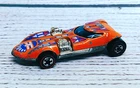 Vintage 1968 Hot Wheels Redlines Flying Colors Twin Mill Orange Aztec Hong Kong