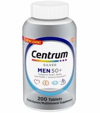 Centrum Silver Men's 50 Multivitamin with Vitamin D3, 200 Count FREE SHIPPING