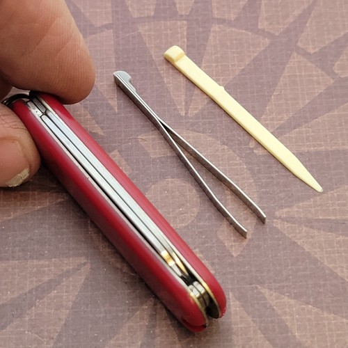 Victorinox Knife Switzerland Swiss Army Sak 58mm Classic SD Boy Eagle Scouts Red - Picture 4 of 6