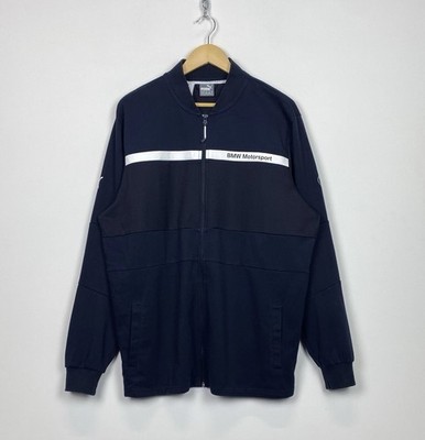 Puma x BMW Motorsport Racing Track Jacket Men s Size XL Top Full Zip Logo Blue