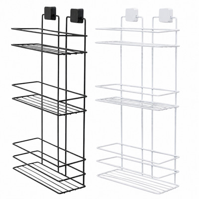 TheOwnas 3-stufiger rechteckiger Duschwagen. Selbstklebendes Badezimmer Organizer Regal.