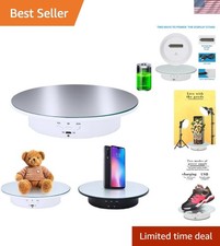 Electric Rotating Display Turntable for Jewelry and Products - 17.6 lbs Capacity