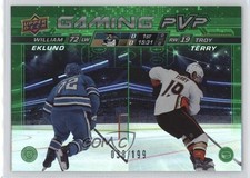 2024 Upper Deck Series 1 Gaming PVP Green 38/199 William Eklund Troy Terry 0nr3