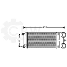 Ladeluftkühler Ladeluft Kühler für Peugeot 207 SW CC WK_ WD_ WA_ WC_
