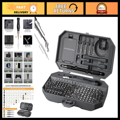 164-in-1 Precision Screwdriver Set - Laptop & Computer Repair Tools, T5 T6 Torx