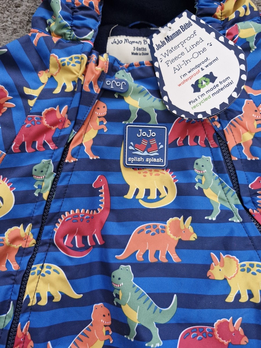 Jojo Maman Bebe 3-6 Months Fleece Lined Snowsuit All-in-One Puddle