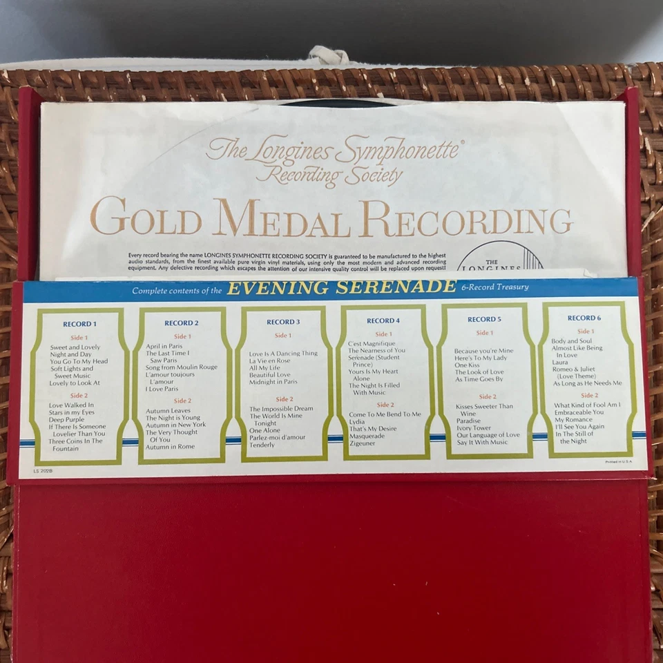 The Longines Symphonette Society Evening Serenade 6 LP Set - Image 4 of 4