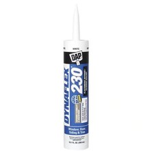 DAP DYNAFLEX 230 WHITE Silicone Door Trim Window Sealant 10.1 oz. 18275