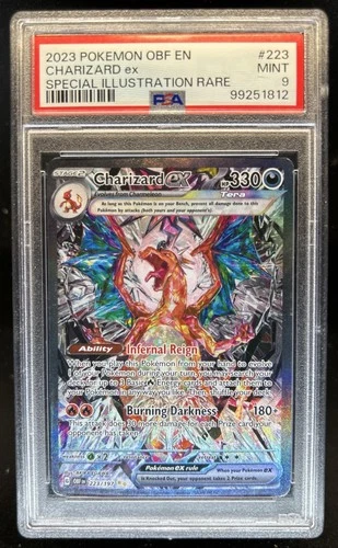 2023 Pokemon SV Obsidian Flames - OBF EN Charizard ex #223/197 PSA 9