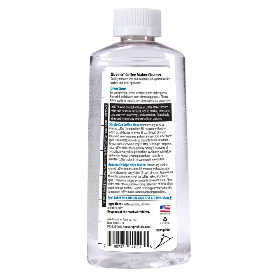Coffee Makers cleaner Descaling Solution for All Single Cup Standard