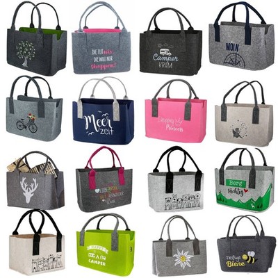 Gilde Filztasche Einkaufstasche Strandtasche Shopper Handtasche Tragetasche