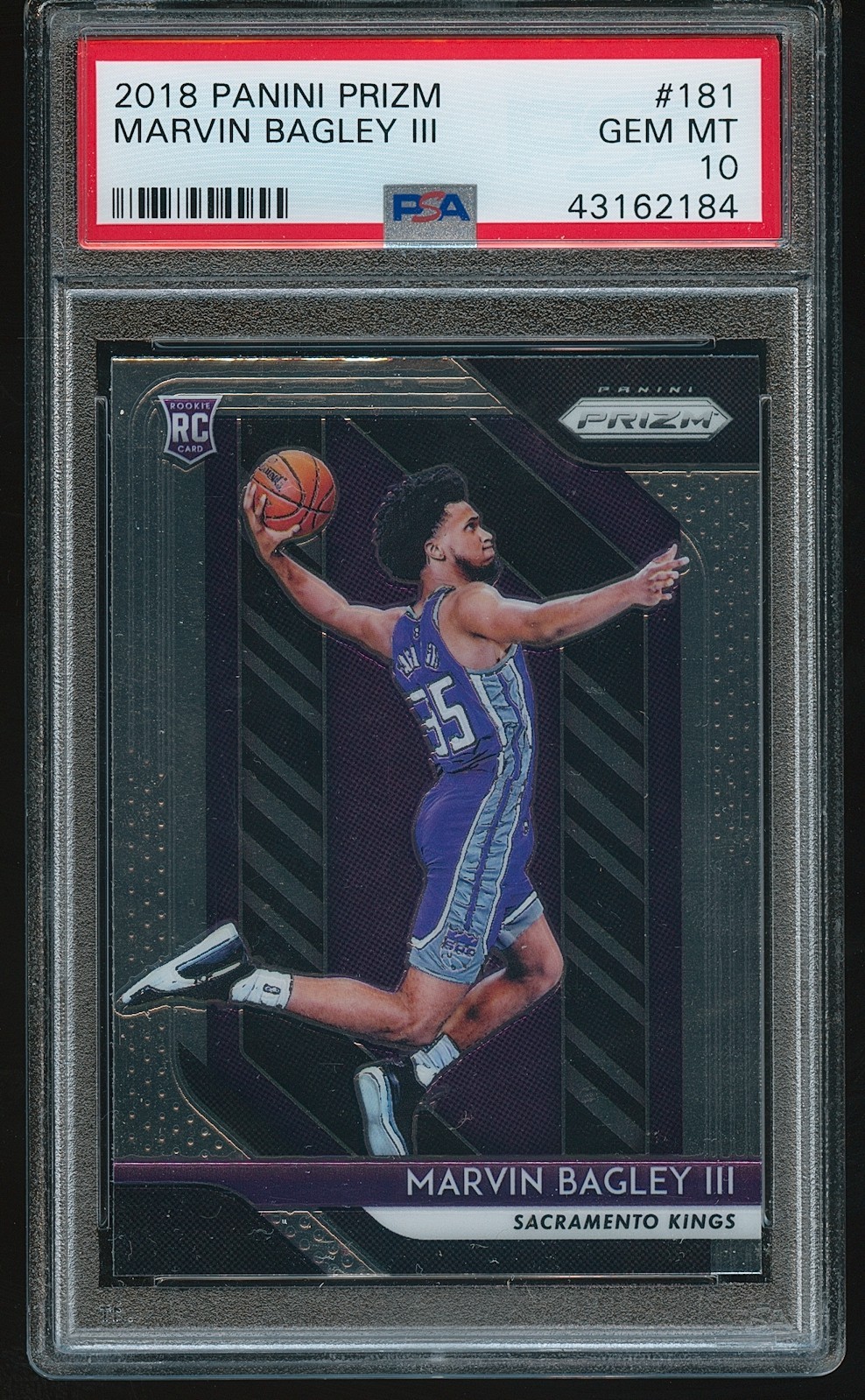 Marvin Bagley 2018-19 Panini Prizm RC #181 PSA 10 GEM MT