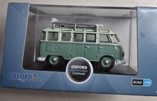 Oxford Diecast 76VWS005 VW T1 Samba Bus/Surfboards Turquoise/Blue White