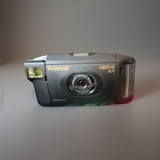 Polaroid Captiva SLR Instant Camera Black Auto Focus 95 Film with Case