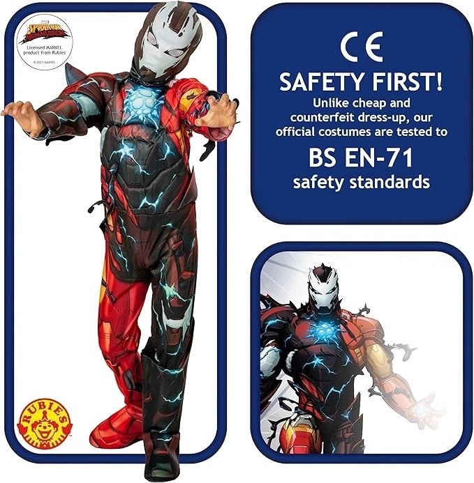 Rubie's Boy's Marvel Spider-Man Maximum Venom,Halloween Iron Man Costume Cosplay - Image 3 of 4
