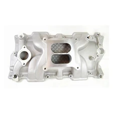 Racing Power Company RPC R1106 55-86 Satin SB Chevy Square Bore Intake Manifold