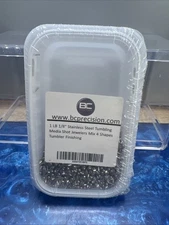 1 LB 1/8" BC Precision Stainless Steel Tumbling Media Mix 4 Shapes Finishing
