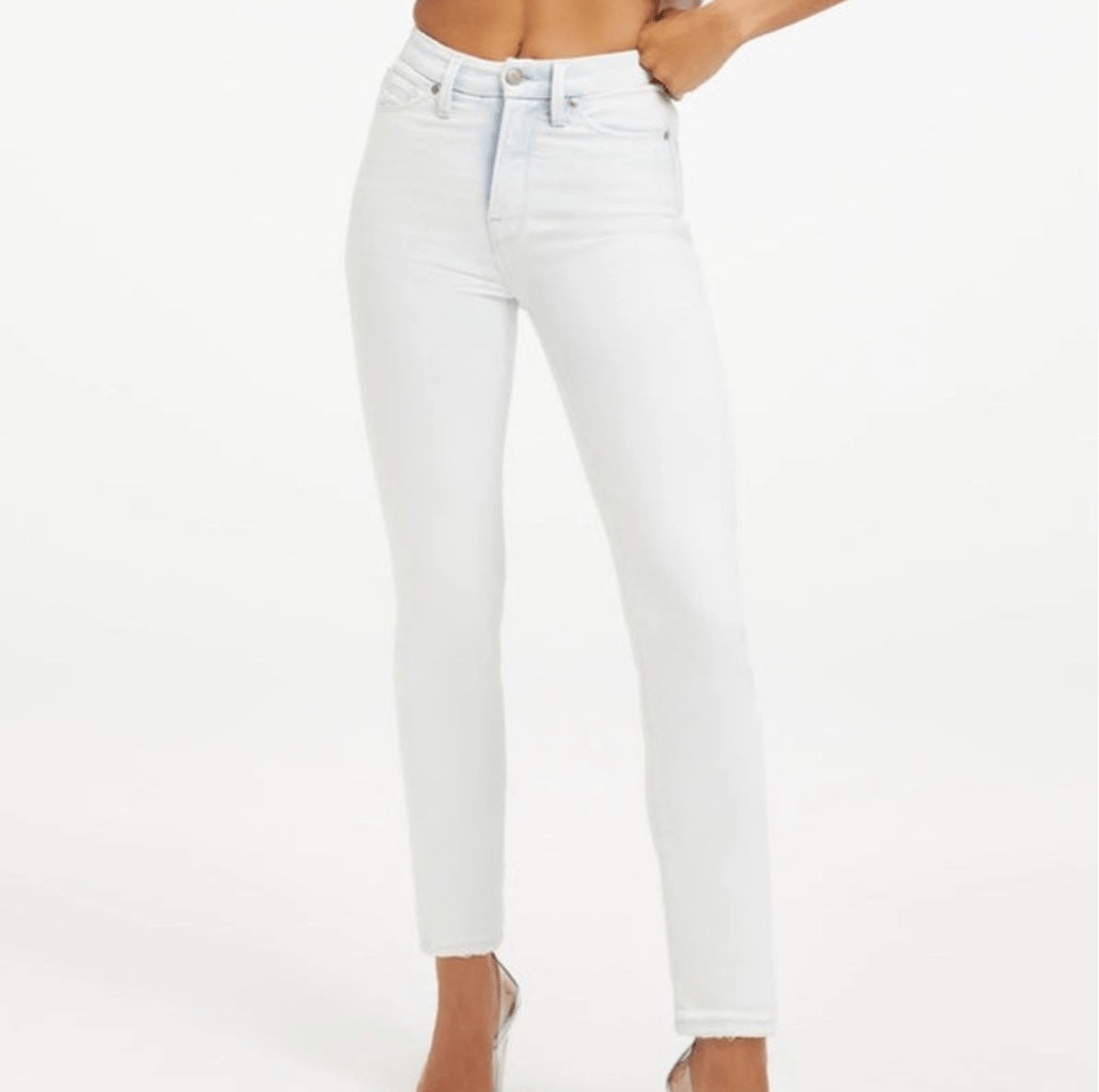 NWT Good American Good Classic Light Blue Indigo 121 Straight Leg Jeans Sz 4/27
