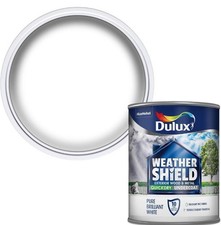 Dulux Weathershield Wood & Metal Quick Dry Undercoat Paint Pure Brill White 750m