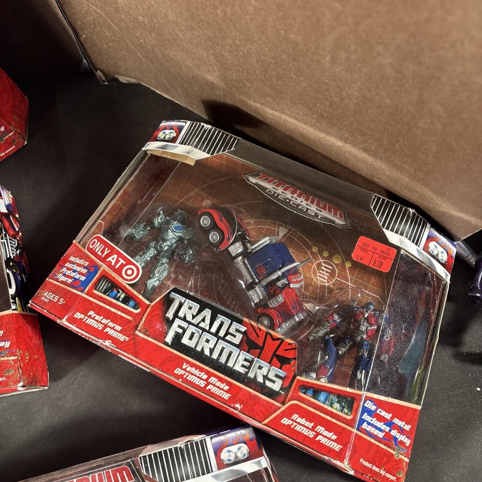 LOT TRANSFORMERS TITANIUM THREE PACK OPTIMUS ACTION FIGURE DIE-CAST ...