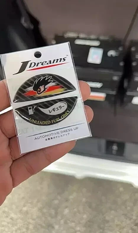 Pegatina decorativa de tapa de combustible JDM para Honda Jazz Fit City Hatchback HRV - Comander Eye Foto 3 de 4