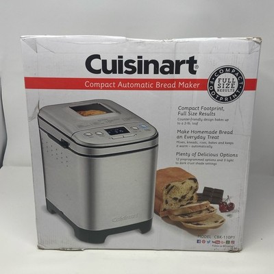 Cuisinart CBK-110P1 Compact Bread Maker, Stainless Steel, 2-lb Loaf