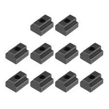 uxcell M6 Thread T Slot Nuts, Alloy Steel Black Oxide Finish Grade M6, 