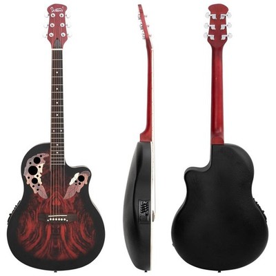 Glarry 41''  Full-Size Spruce Cutaway Acoustic-Electric Guitar EQ With Bag US