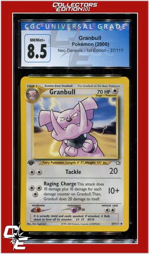 Granbull (1st Edition) graded CGC 8.5 for sale on eBay