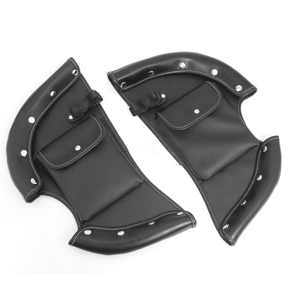 Lower Chap Leg Warmer Wind Deflector For Indian Chief Chieftain Roadmaster Black