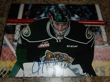 CARTER HART SIGNED 8X10 MATTE PHOTO PHILADELPHIA FLYERS EVERETT SILVERTIPS (B)