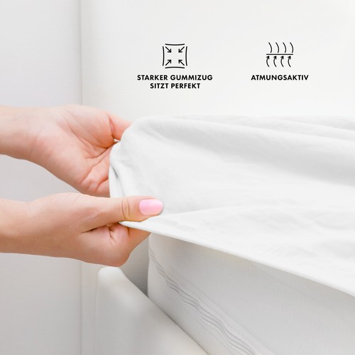 Drap-housse jersey lit à eau sommier drap-housse 200 g/m² GOLD EDITIO - Photo 40/40