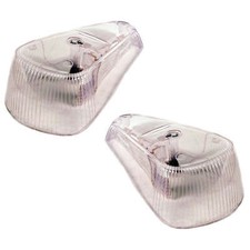 Vw Bug Left Right Clear Front Turn Signal Lens 1970-79 Pair Vw Bug Left Right Clear Front Turn Signal Lens 1970-79 Pair