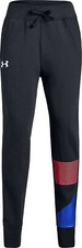 UNDER ARMOUR Girl's UA RIVAL FLEECE Joggers  BLACK/MULTI - S, XL  NWT