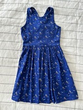 Ralph Lauren Girls Nautical Navy Multi Dress - Size 7 - New With Tags