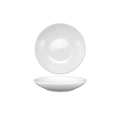 Torino European White 10'' Porcelain Pasta Plate - 1 Dz