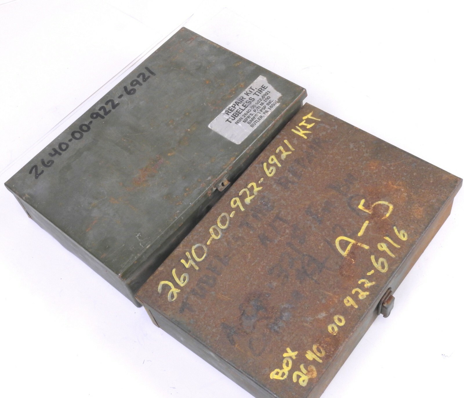 2 Boxes of Tubeless Pneumatic Tire Puncture Repair Kit NSN 264000922