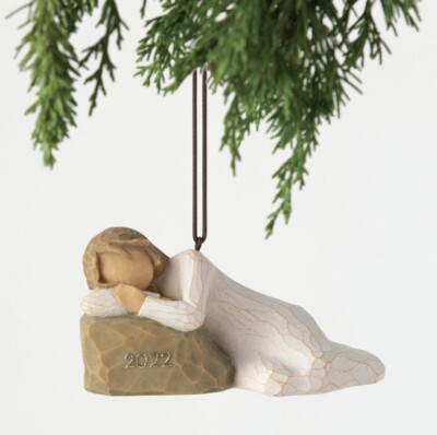 2022 Christmas Willow Tree Ornament Wishes And Dreams By Susan Lordi, New