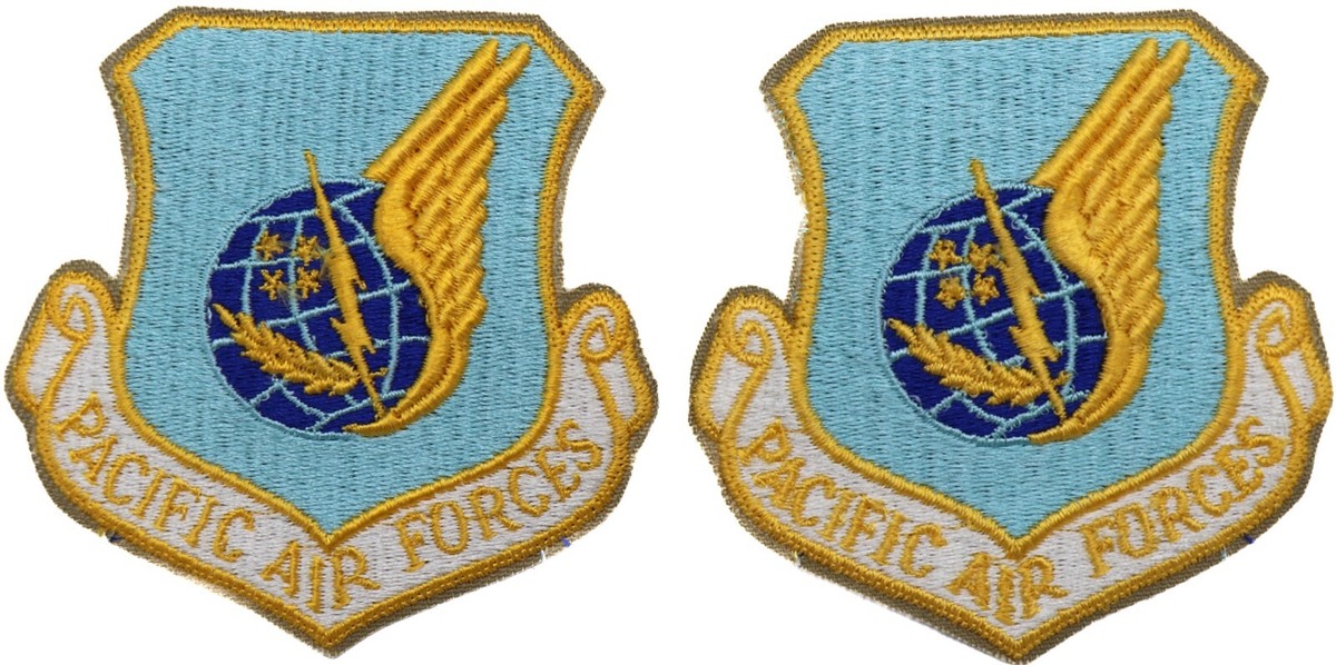 USAF Patch Vintage 1970s USAF Pacific Air Forces PACAF Full Color Patch - Flight Dress Military Militaria Insignia - Foto 14