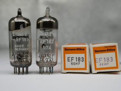 2x Siemens EF183  Röhren Tube Neu NEW in Box