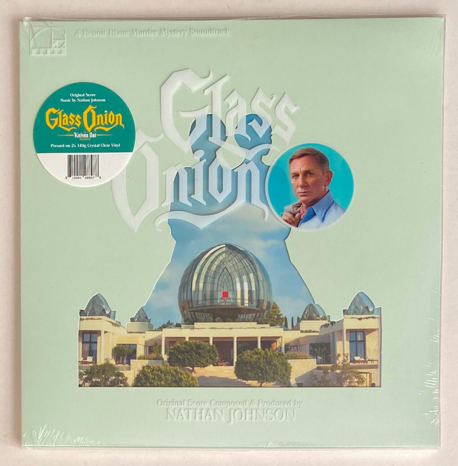 GLASS ONION * NATHAN JOHNSON * LIMITED 2x CRYSTAL CLEAR VINYL SOUNDTRACK * BN&M!