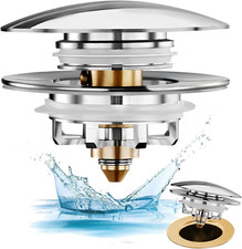Anlige Universal Tub Stopper Bathtub Drain, Pop up Bathtub Drain Plug and Cover,
