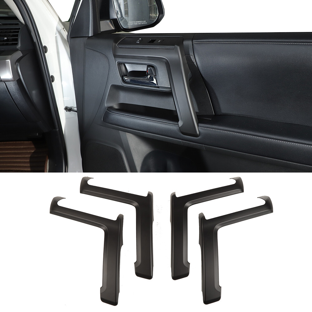 Matte Black Side Door Handle Panel Stripe Cover Trim For 4runner 2010+ Interior