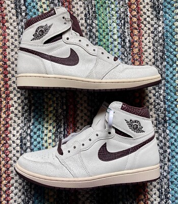 🟤⚪️🔥Nike Air Jordan 1 OG x “A Ma Maniere”High *NEW* UK9