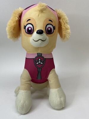Paw Patrol Skye Plush Stuffed Animal Nickelodeon Pink Dog Girl Sky