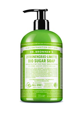 Dr. Bronner's Bio Sugar Soap Zitronengras-Limette 355ml 